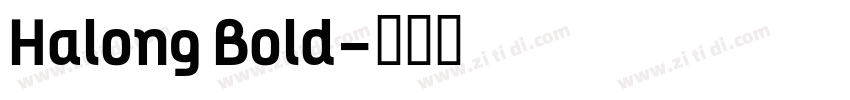 Halong Bold字体转换